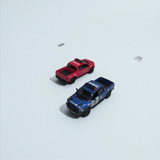 Dodge Ram 1500 2019 – Edición Policía y Bomberos (Escala 1:64)