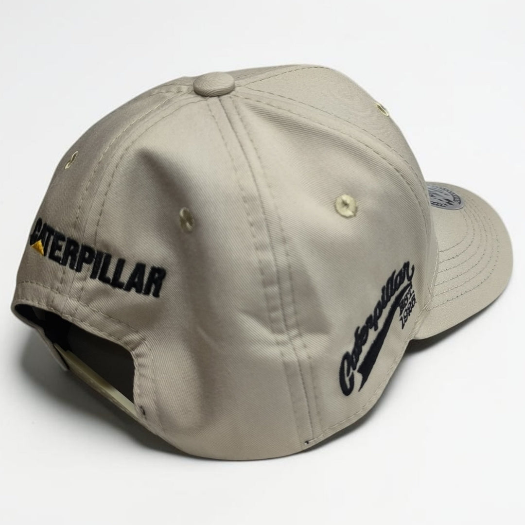 Gorra CAT Beige Caterpillar | Gorra Ajustable Estilo Workwear