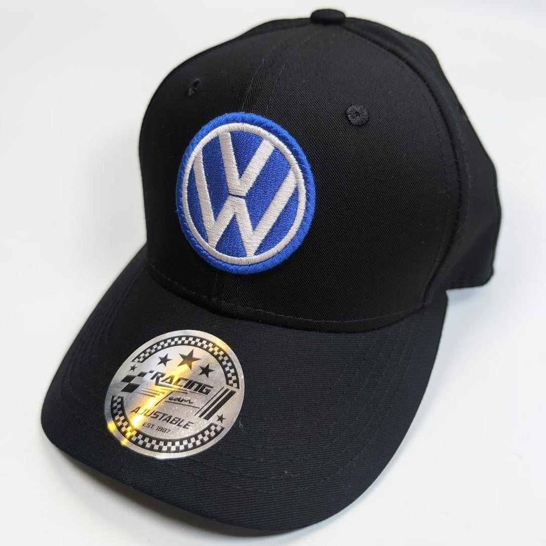 Gorra Volkswagen Negra | Gorra VW Ajustable Estilo Automotriz