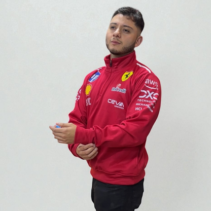 Buzo Ferrari Rojo – Pasión, Velocidad y Estilo Italiano