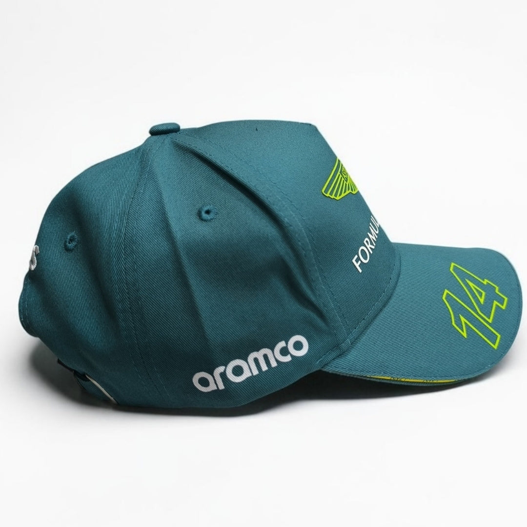 Gorra Aston Martin Alonso #14 | Gorra Fórmula 1 Fernando Alonso Ajustable
