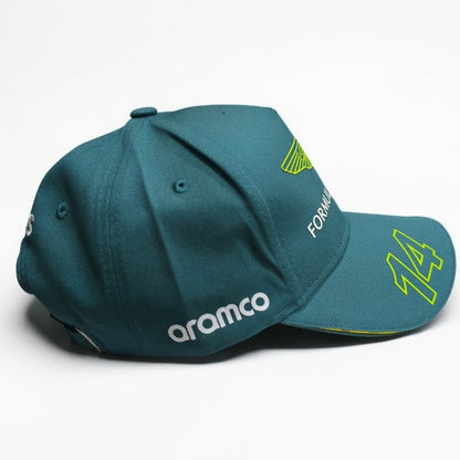 Gorra Aston Martin Alonso #14 | Gorra Fórmula 1 Fernando Alonso Ajustable