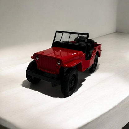 Jeep Clásico 1:32 – Modelo a Escala – Vehículo Todo Terreno Retro Detallado