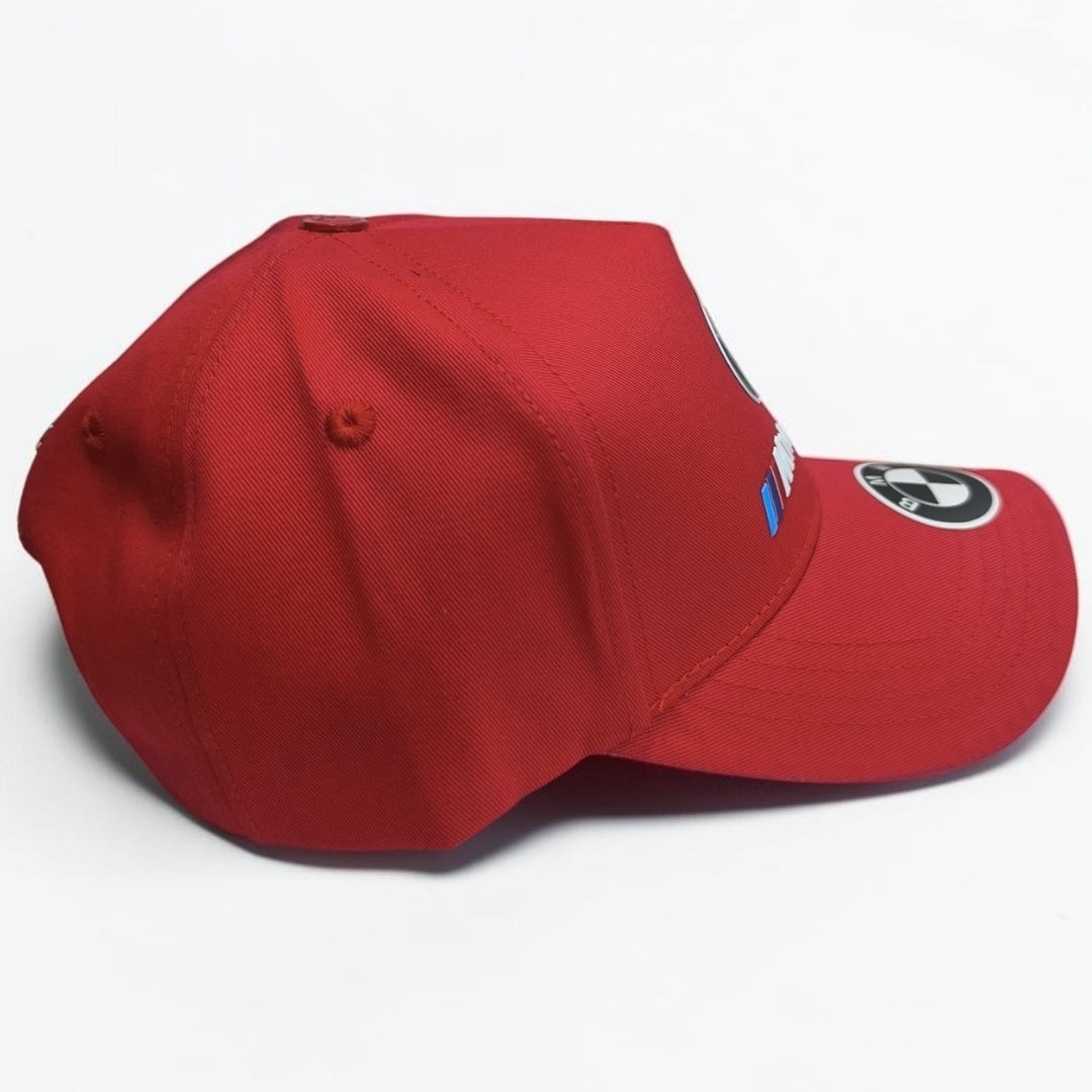 Gorra BMW Roja | Gorra Motorsport Ajustable Estilo Deportivo