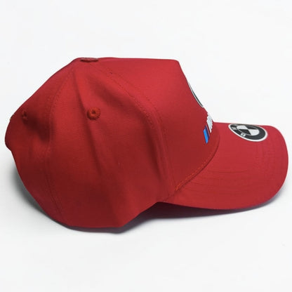 Gorra BMW Roja | Gorra Motorsport Ajustable Estilo Deportivo