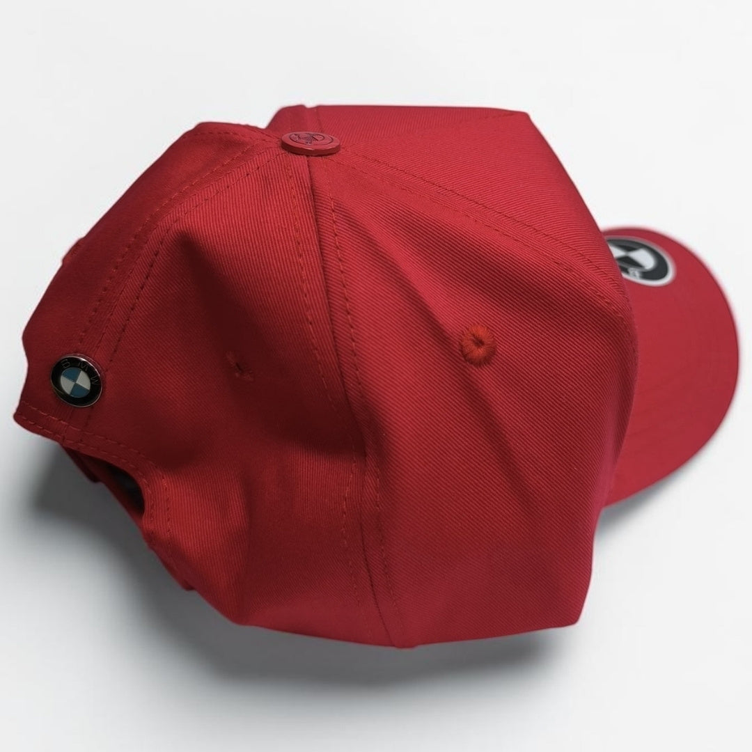 Gorra BMW Roja | Gorra Motorsport Ajustable Estilo Deportivo