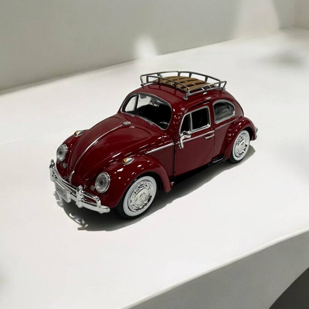 Volkswagen Beetle Escarabajo 1966 1:24 – Modelo a Escala – Clásico Vehículo Retro Detallado