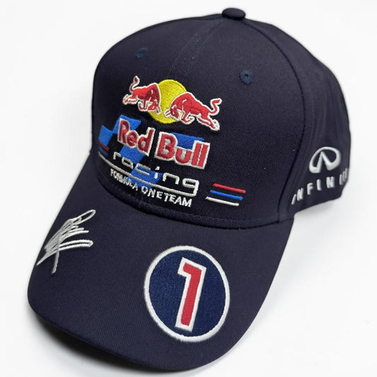 Gorra Red Bull Racing Azul #1 | Gorra Fórmula 1 Campeón Estilo Verstappen Ajustable