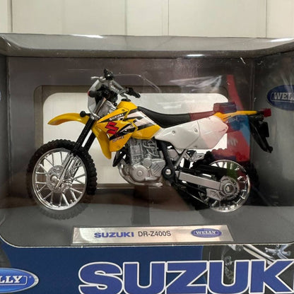 Modelo a Escala Suzuki DR-Z400S 1:18 - Réplica Detallada de una Motocicleta Dual-Sport