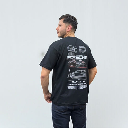 Camiseta Porsche 911 GT3 Negra – Estilo Deportivo para Verdaderos Fanáticos