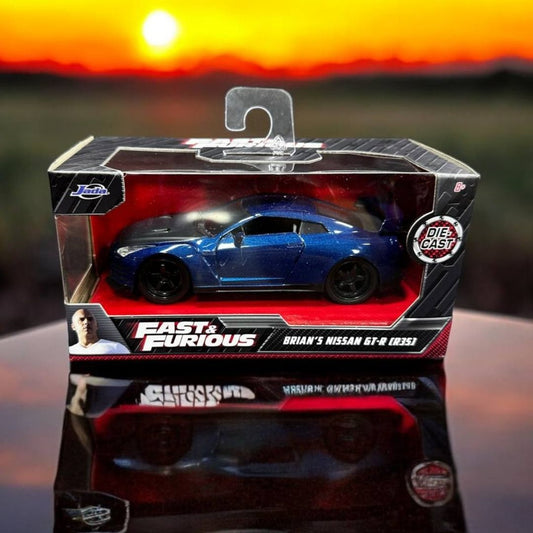 Brian's Nissan GT-R R35 1:32 Rápidos y Furiosos - Modelo a Escala de Colección