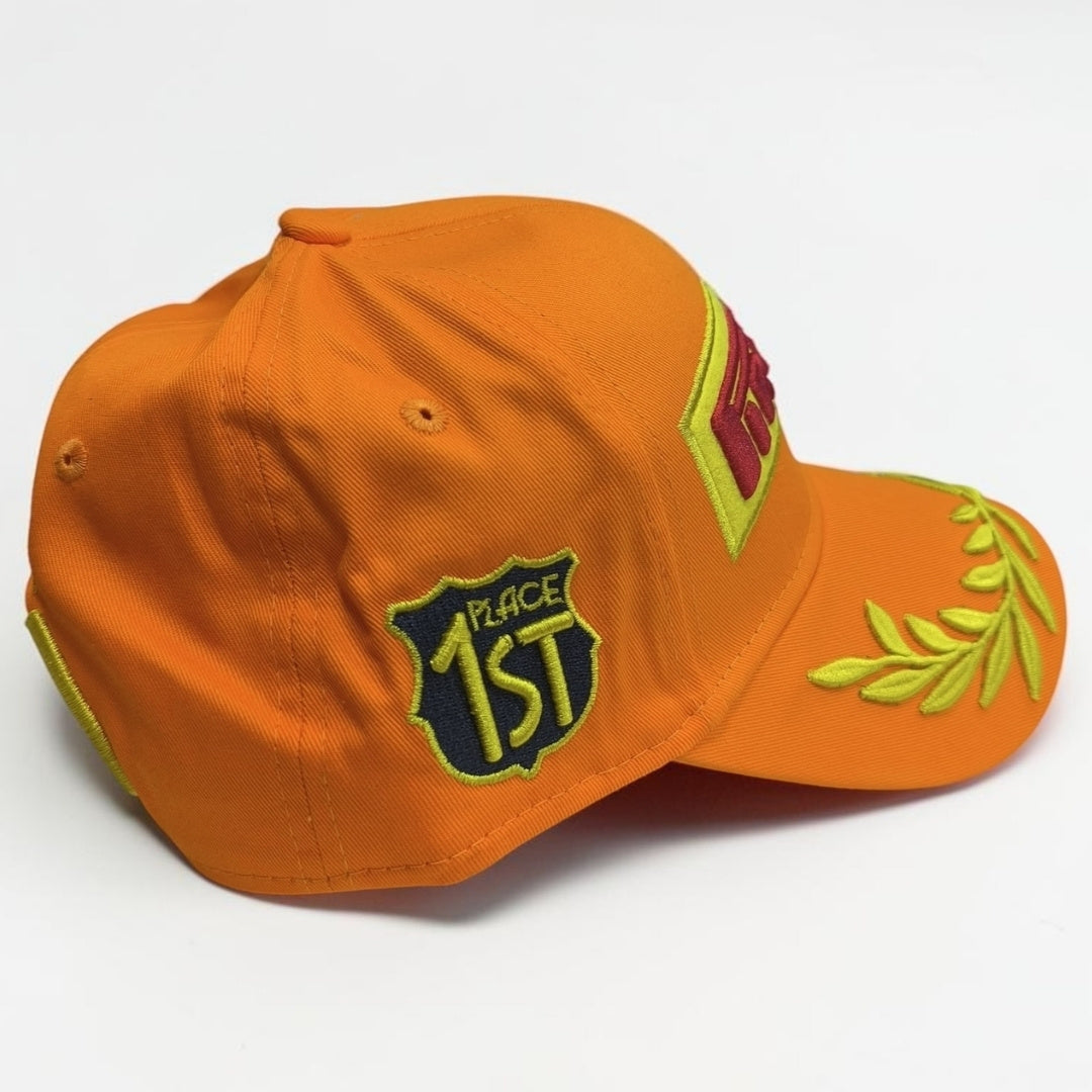 Gorra Pirelli Naranja | Gorra Fórmula 1 Ajustable Estilo Racing