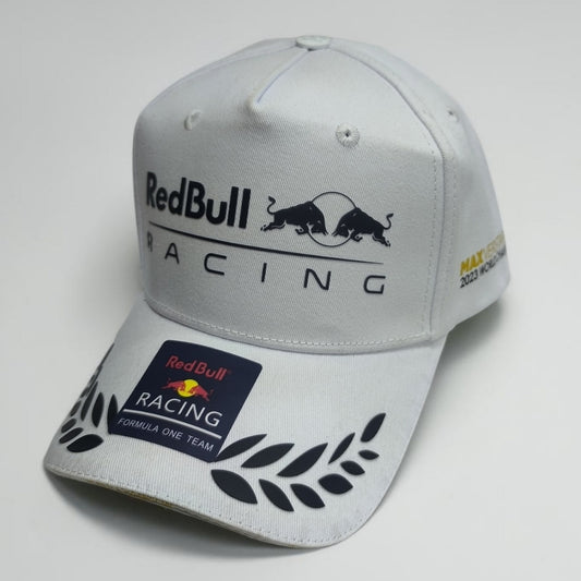 Gorra Red Bull Racing Blanca | Gorra Fórmula 1 Ajustable Estilo Racing