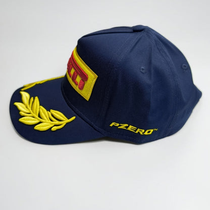 Gorra Pirelli Azul | Gorra Oficial Estilo Fórmula 1 Ajustable