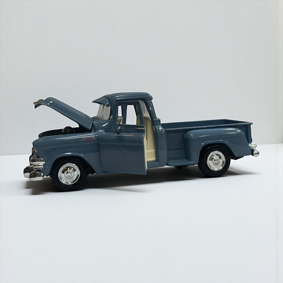 GMC Blue Chip Pickup 1955 – Modelo de Colección 1:24 en Metal