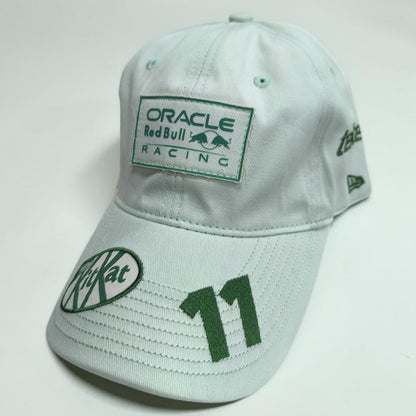 Gorra Red Bull Racing #11 Verde Menta | Gorra Fórmula 1 Checo Pérez Ajustable