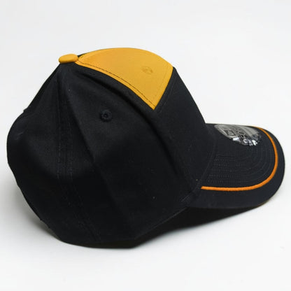Gorra McLaren Negra y Naranja | Gorra Fórmula 1 Ajustable Estilo Racing