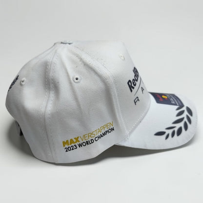 Gorra Red Bull Racing Blanca | Gorra Fórmula 1 Ajustable Estilo Racing