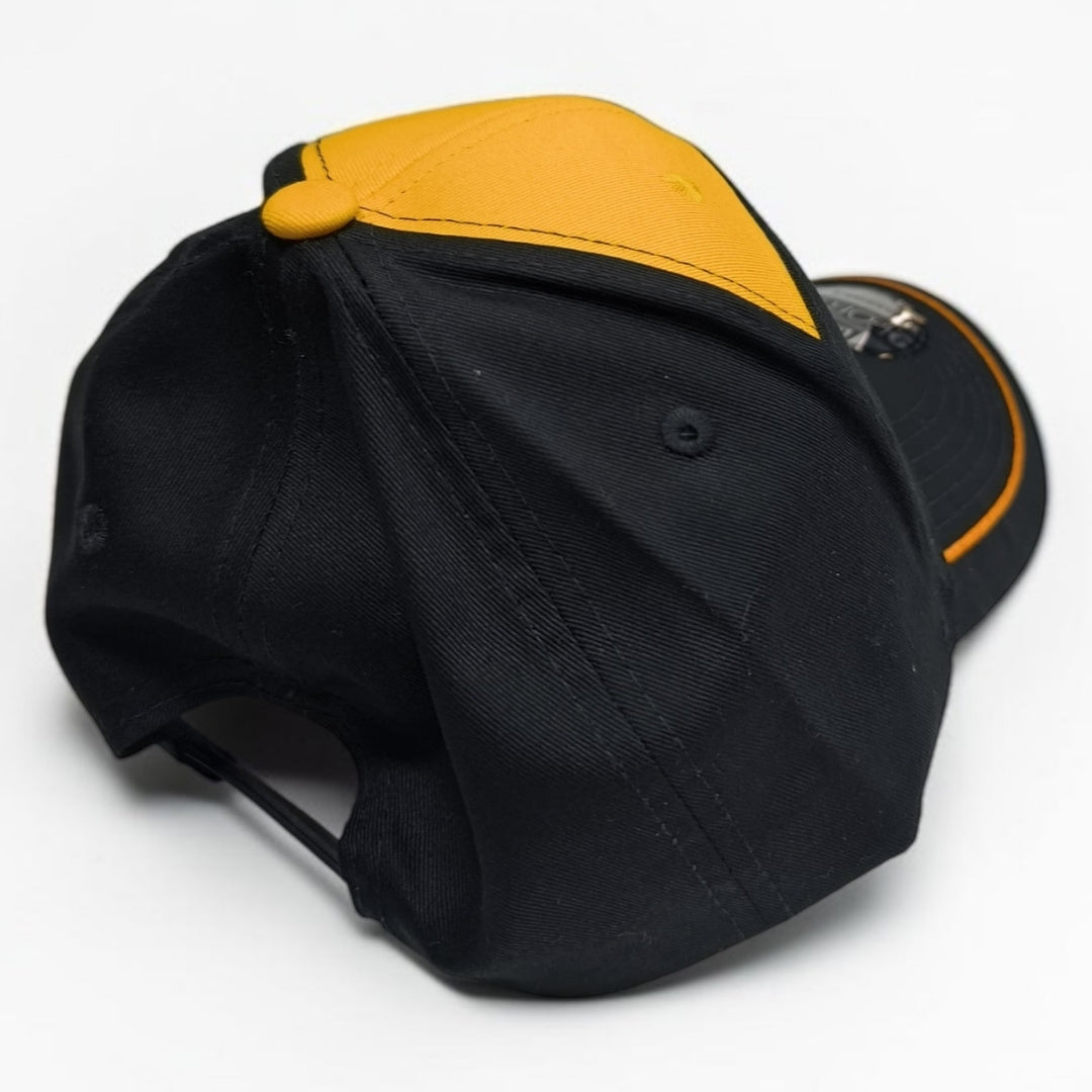 Gorra McLaren Negra y Naranja | Gorra Fórmula 1 Ajustable Estilo Racing