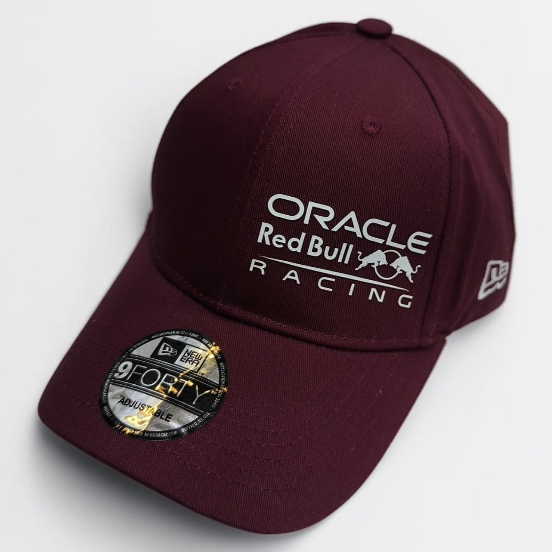 Gorra Red Bull Racing Vino Tinto | Gorra Fórmula 1 Ajustable Estilo Racing