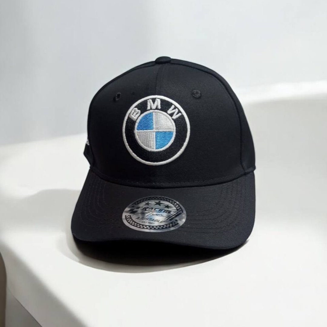 Gorra BMW Negra – Elegancia Deportiva y Estilo Motorsport