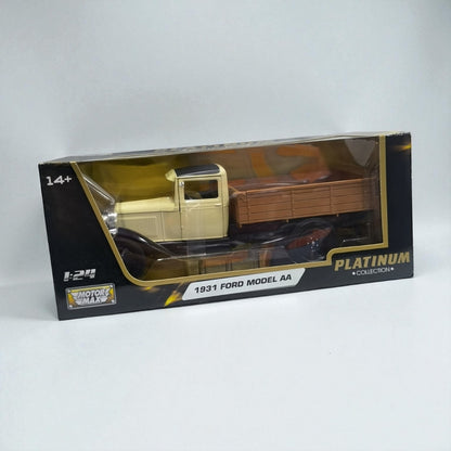 Ford Model AA 1931 Beige – Modelo de Colección 1:24 en Metal Clásico