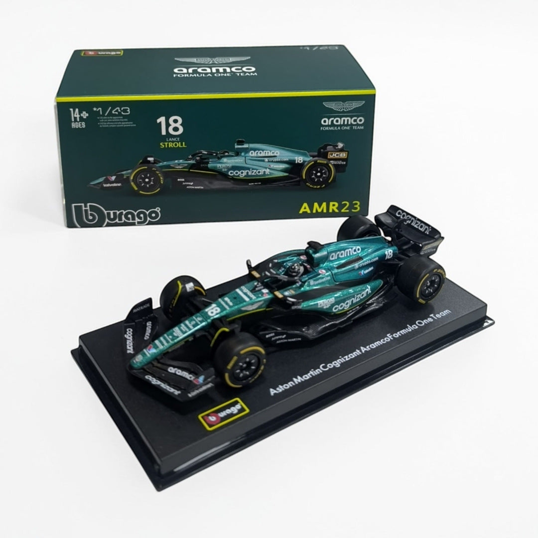 Aston Martin AMR23 Lance Stroll #18 Escala 1:43 – Fórmula 1 de Colección