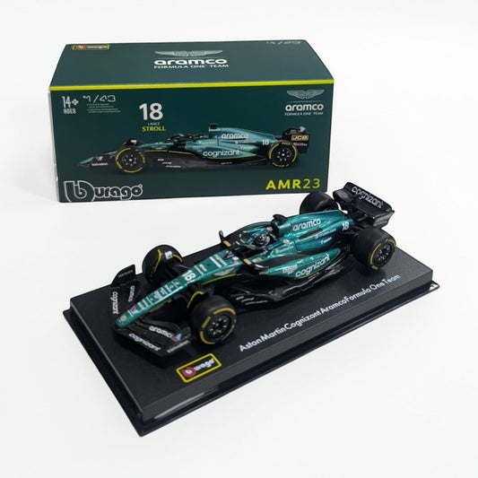 Aston Martin AMR23 Lance Stroll #18 Escala 1:43 – Fórmula 1 de Colección
