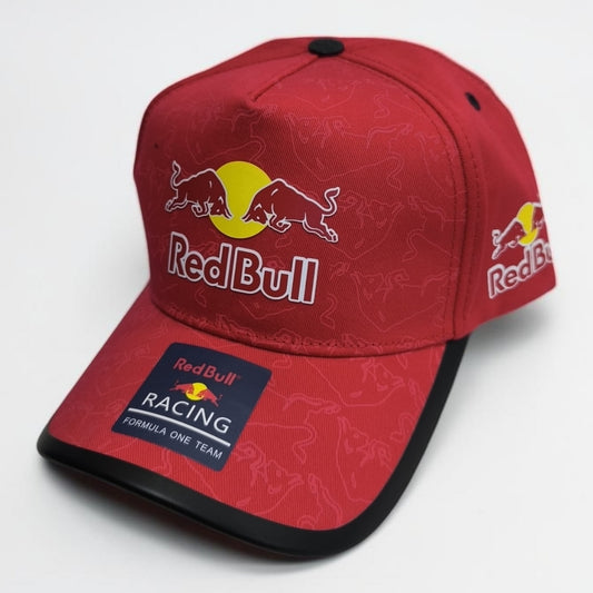 Gorra Red Bull Racing Roja | Gorra Fórmula 1 Ajustable Estilo Racing