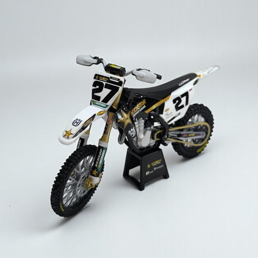 Husqvarna #27 Malcolm Stewart Escala 1:12 – Moto Motocross de Colección