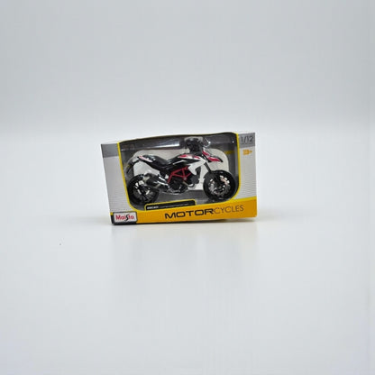 Moto Ducati Hypermotard SP 1:12 – Modelo a Escala Detallado para Coleccionistas