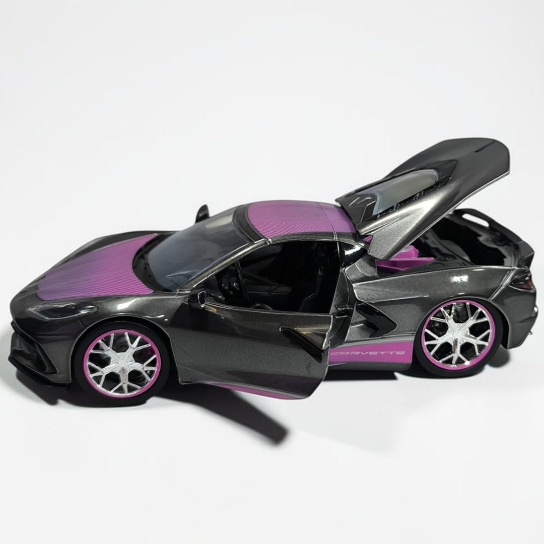 Chevrolet Corvette 2020 Pink Slips 1:24 Jada | Superdeportivo a Escala de Colección