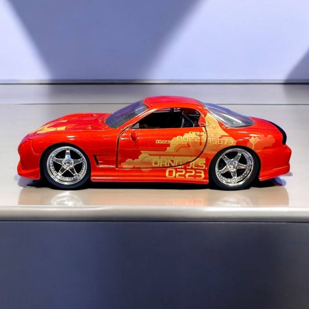 Orange JLS Mazda RX-7 1:32 Rápidos y Furiosos - Modelo a Escala de Colección