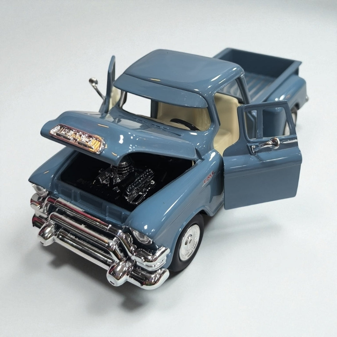GMC Blue Chip Pickup 1955 – Modelo de Colección 1:24 en Metal