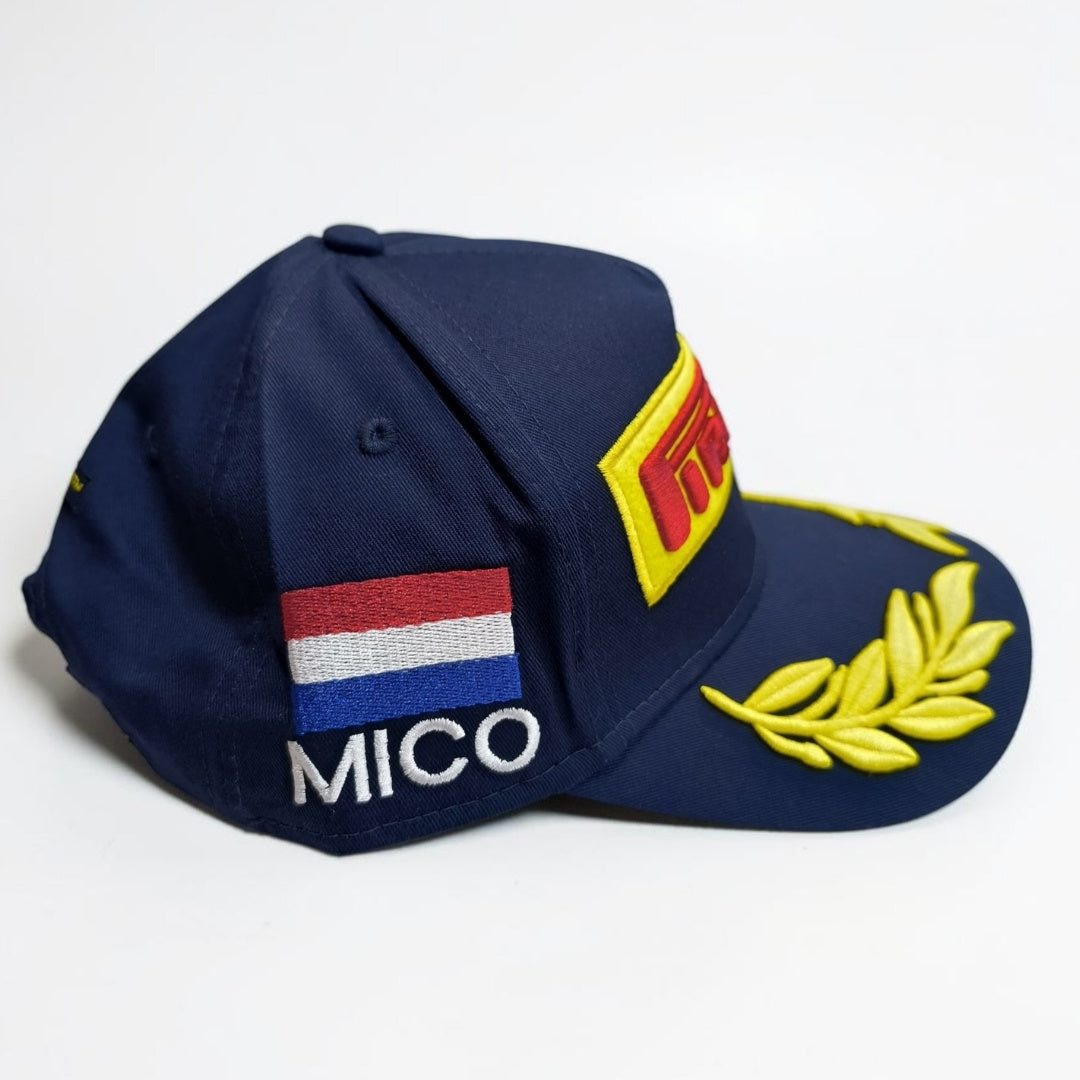 Gorra Pirelli Azul | Gorra Oficial Estilo Fórmula 1 Ajustable