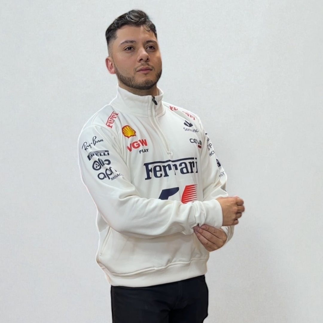 Buzo Ferrari Oficial – Estilo, Potencia y Pasión por la Velocidad