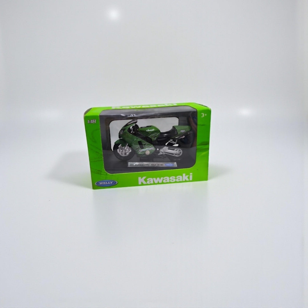 Moto Kawasaki Ninja ZX 1:18 – Modelo a Escala Detallado para Coleccionistas