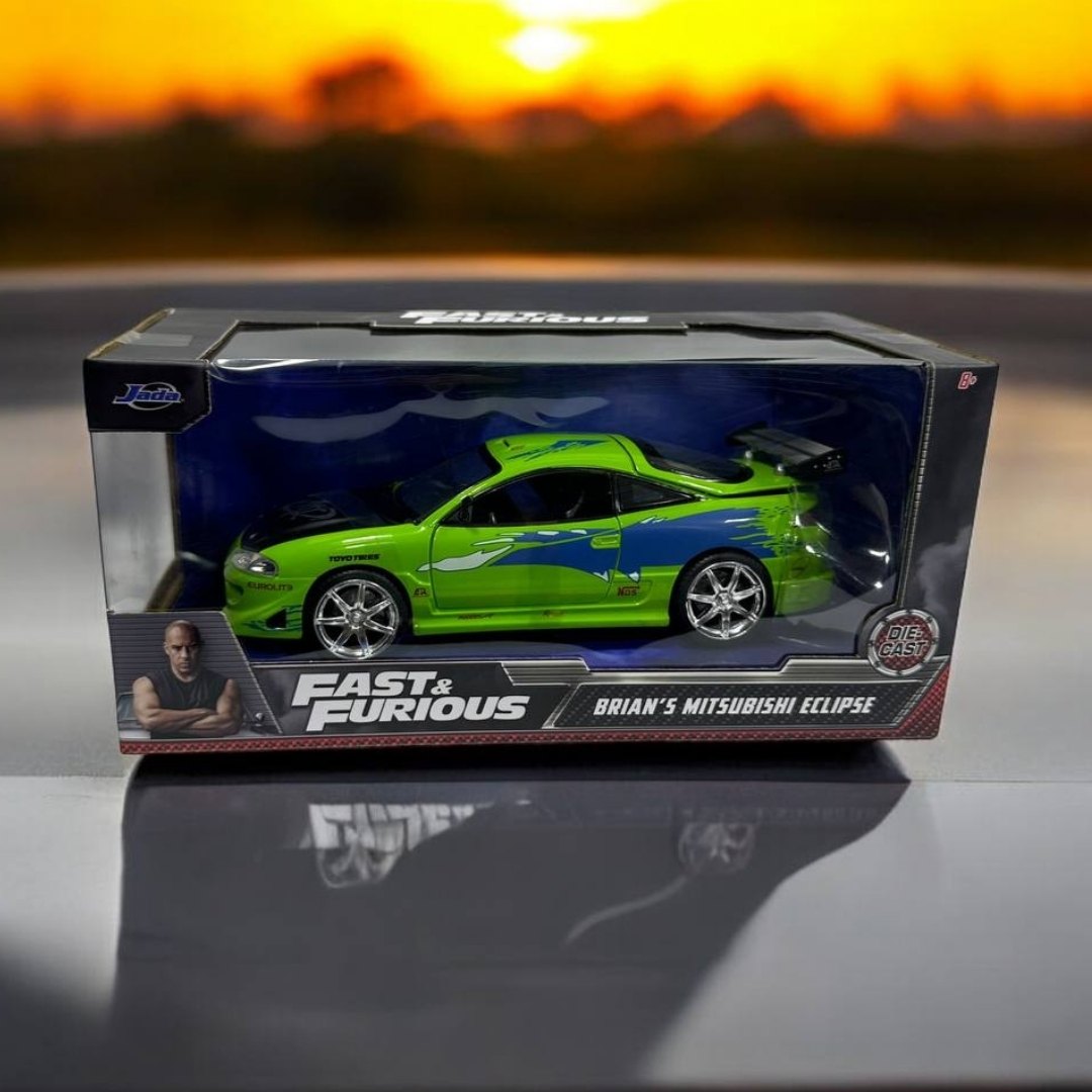 Brian's Mitsubishi Eclipse 1:24 – Modelo a Escala – Deportivo Legendario de Rápidos y Furiosos