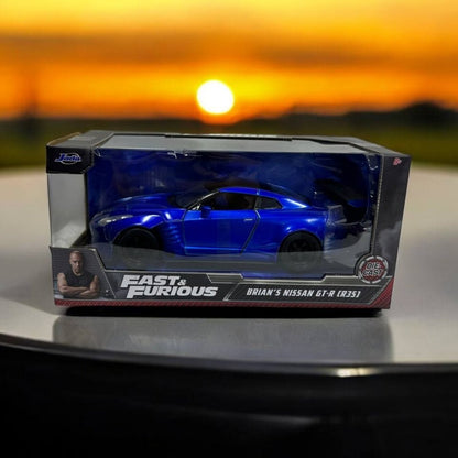 Brian's Nissan GT-R R35 1:24 – Modelo a Escala – Deportivo Legendario de Rápidos y Furiosos