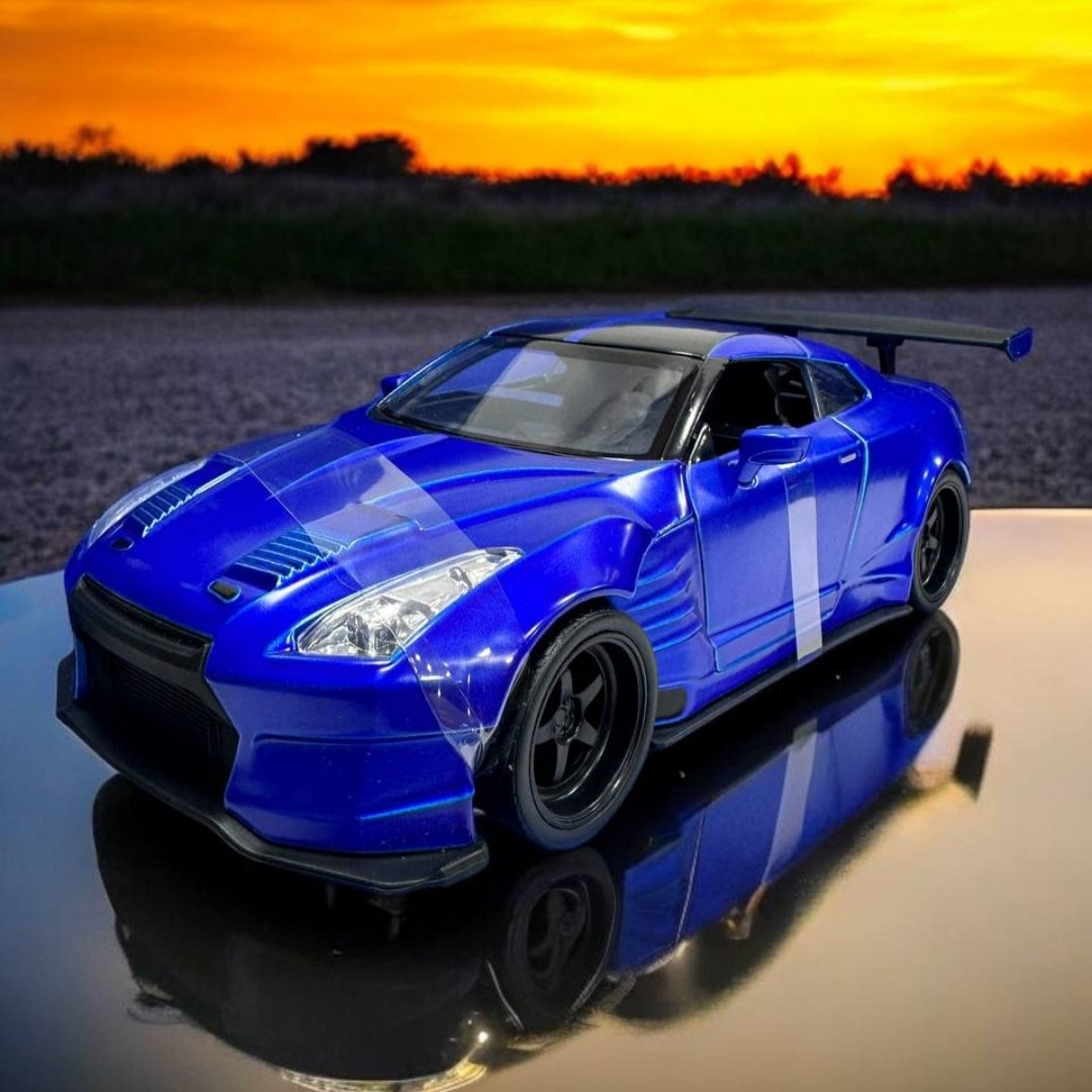 Brian's Nissan GT-R R35 1:24 – Modelo a Escala – Deportivo Legendario de Rápidos y Furiosos