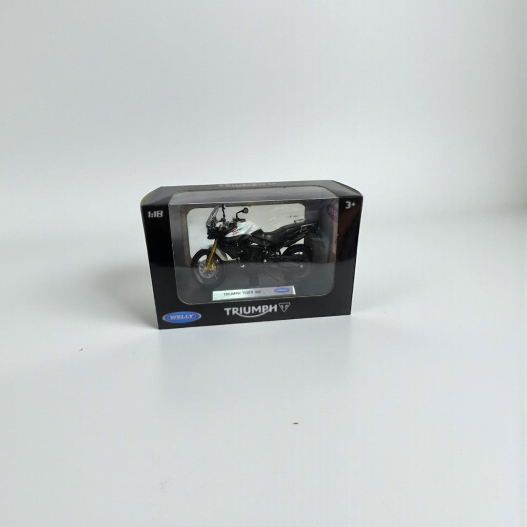 Moto Triumph Tiger 800 1:18 – Modelo a Escala Detallado para Coleccionistas