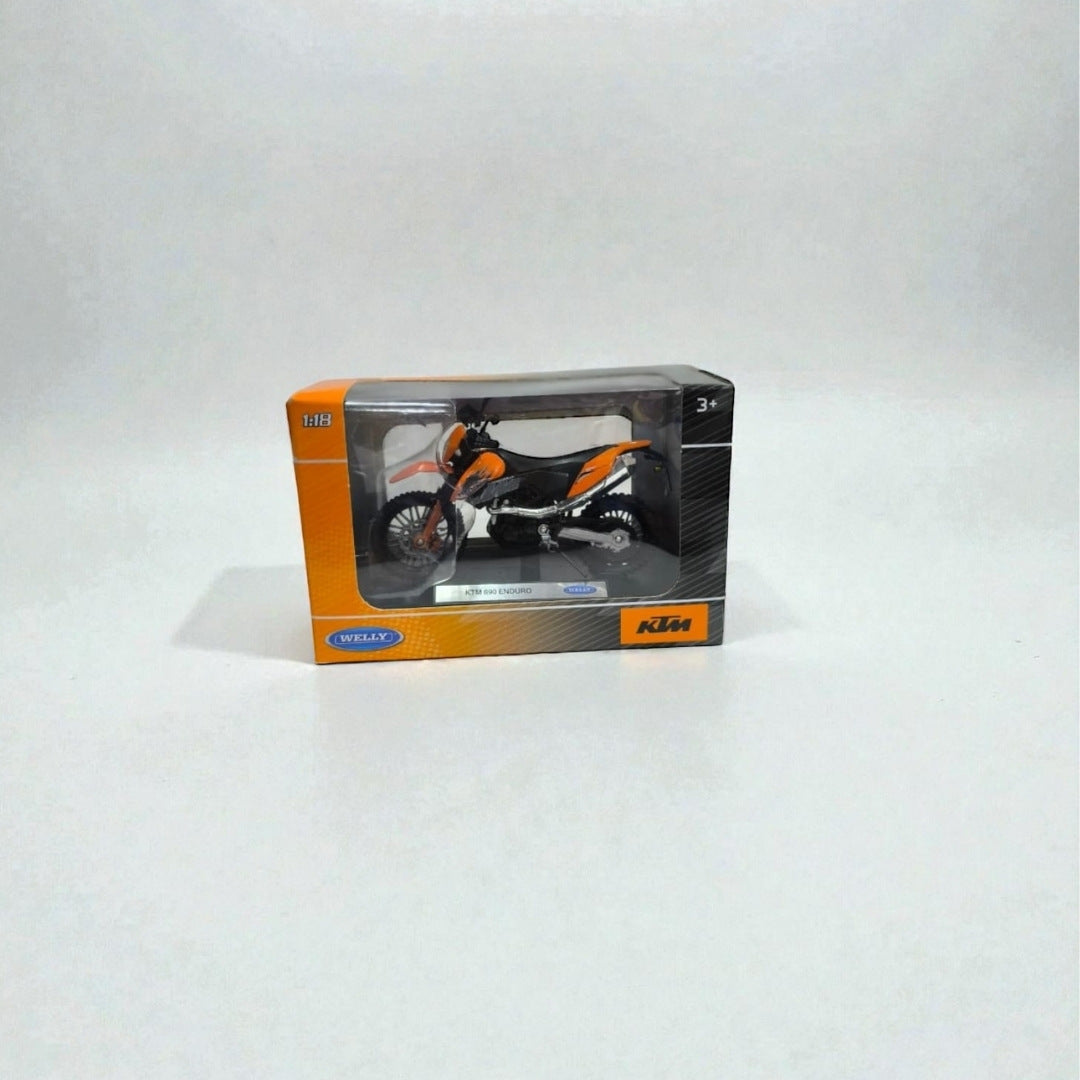 Moto KTM 690 Enduro 1:18 – Modelo a Escala Detallado para Coleccionistas