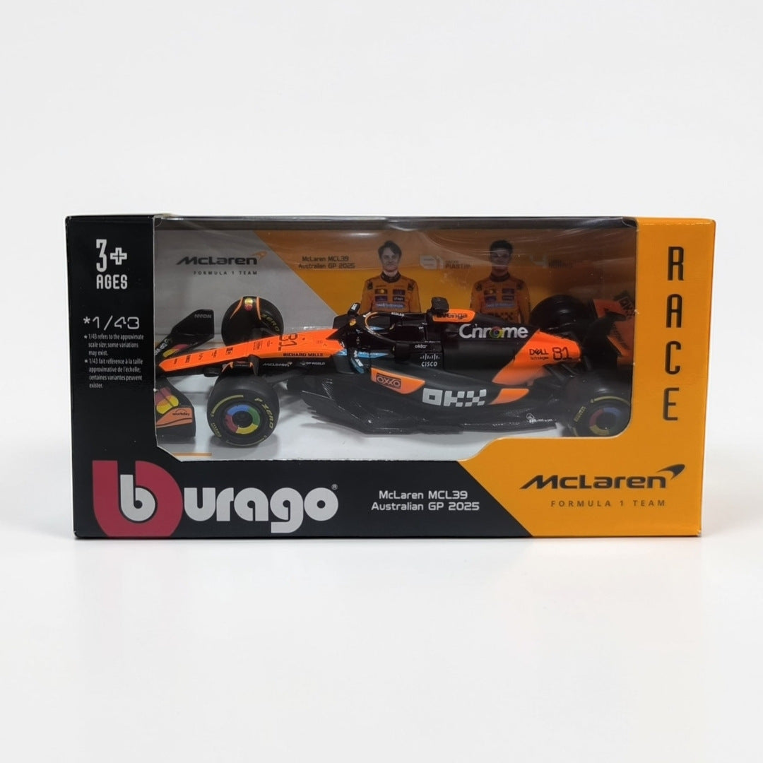 McLaren MCL39 Oscar Piastri #81 Escala 1:43 – Fórmula 1 de Colección
