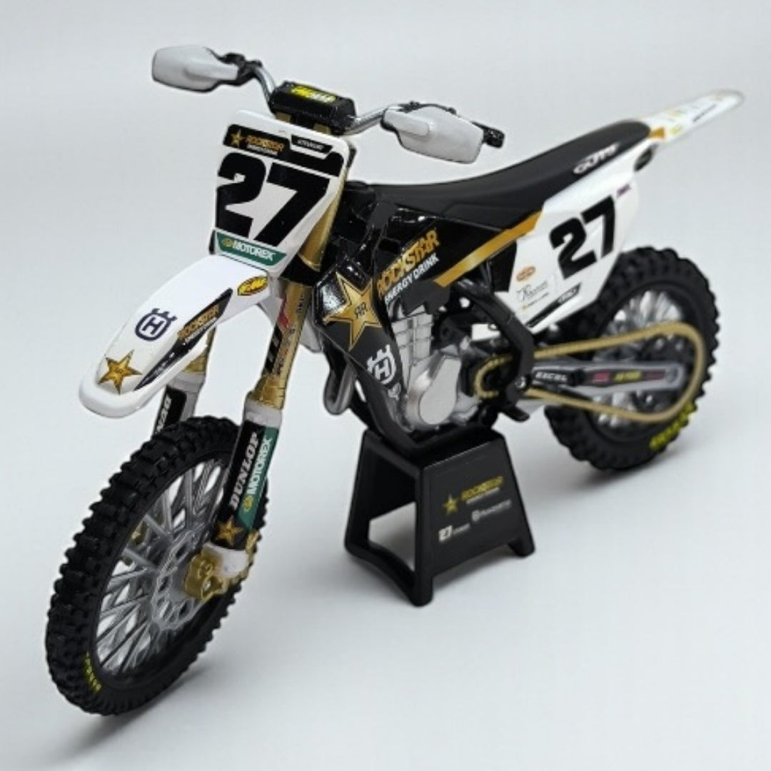 Husqvarna #27 Malcolm Stewart Escala 1:12 – Moto Motocross de Colección