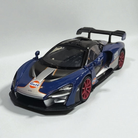 McLaren Senna Gulf Edition – Modelo de Colección 1:24 en Metal