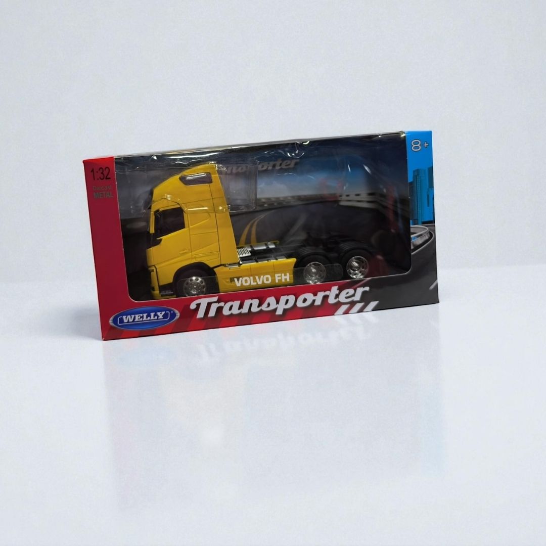 Volvo FH 1:32 – Edición de Colección en Metal | Camión Amarillo para Exhibición Profesional