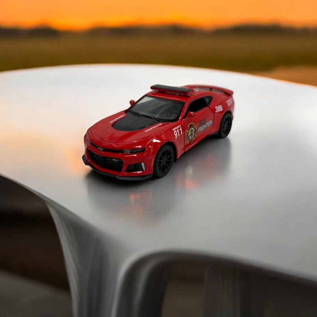 Camaro ZL1 1:32 – Modelo a Escala – Edición de Bomberos con Diseño Deportivo