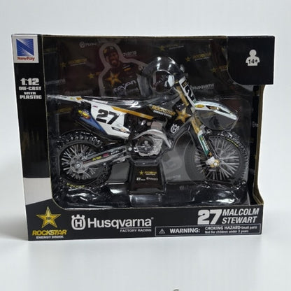 Husqvarna #27 Malcolm Stewart Escala 1:12 – Moto Motocross de Colección