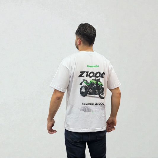 Camiseta Kawasaki Z1000 – Estilo Racing | Pasión Naked Bike