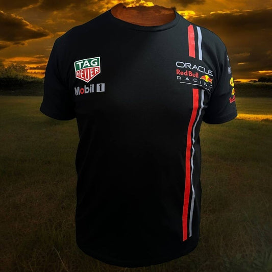 Camiseta Negra Red Bull Oracle - ¡Siente la Energía y la Innovación en Cada Paso!